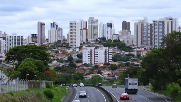 Marilia Sao Paulo Brezilya Ekim 2020 Comandante Joao Ribeiro Barros — Stok video