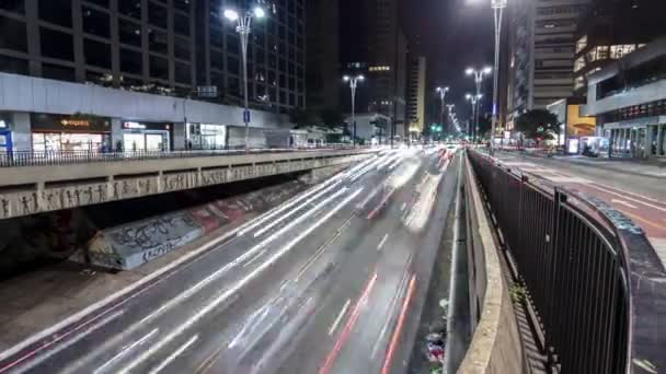 Sao Paulo Brasil Mayo 2021 Caducidad Del Tráfico Vehículos Avenida — Vídeo de stock