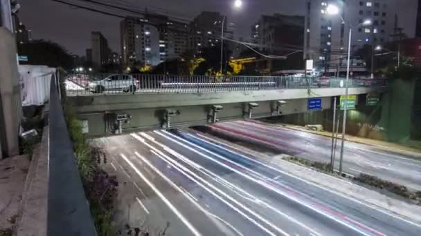 Sao Paulo Brasil Mayo 2021 Caducidad Tráfico Avenida Maio Por — Vídeo de stock