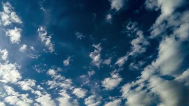 Tijdsverloop Van Blauwe Lucht Met Wolken Brazilië — Stockvideo