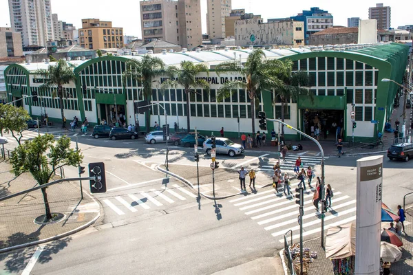 São Paulo Brasil Fevereiro 2017 Fachada Mercado Municipal Lapa Oeste — Fotografia de Stock