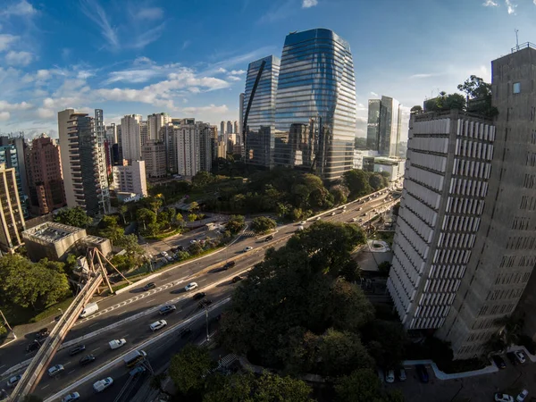 Sao Paulo Brasil Junio 2021 Vista Aérea Edificios Oficinas Comerciales — Foto de Stock