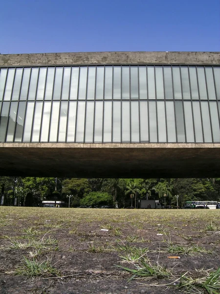 Sao Paulo Brasilien September 2004 Detail Des Kunstmuseums Von Sao — Stockfoto