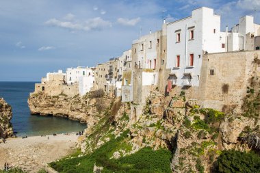 Polignano a Mare doğal küçük kasaba Bari, Apul kayalarda üzerine inşa