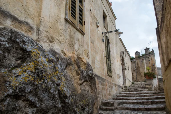 ЮНЕСКО вулиці Matera, провінції Базиліката, Італія. Sassi ді Матера — стокове фото