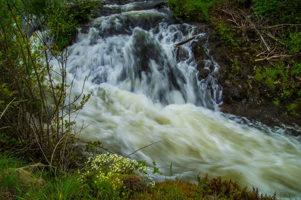 Cachoeira Salinas Cantal França — Fotografia de Stock