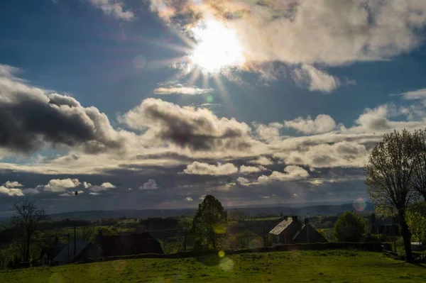 Helgonhättan Salers Cantal Frankrike — Stockfoto