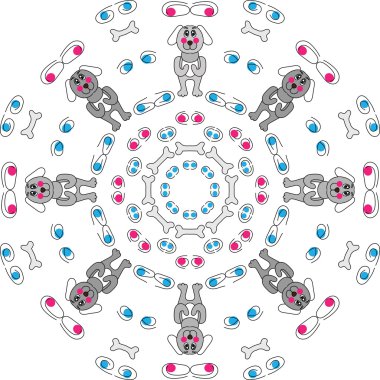 Köpeğin komik desen