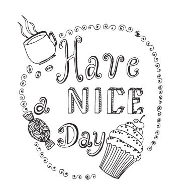 Yazıt var güzel bir gün beyaz arka plan üzerinde