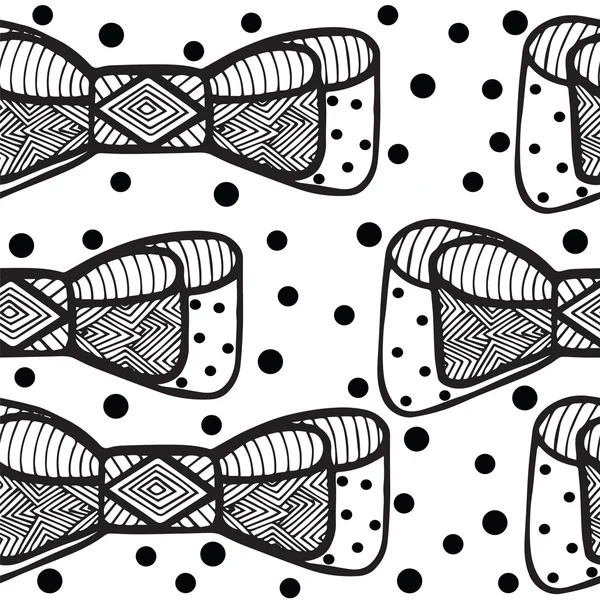 Horizontale patroon met groet knoop en cirkel — Stockvector