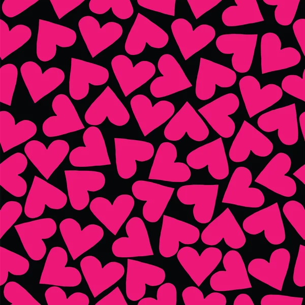 Pink heart seamless pattern — Stock Vector