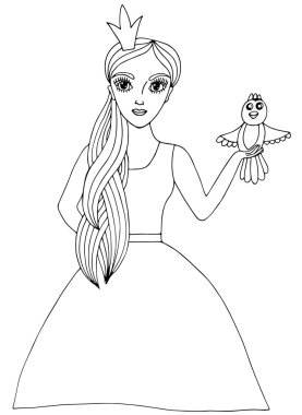 Kocakarı kuş ile genç güzel kız