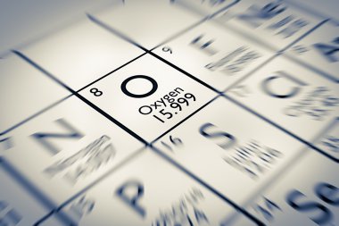 Oksijen kimyasal Element üzerinde odaklanmak