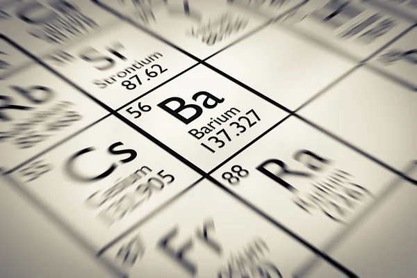 Enfoque en el elemento químico de bario — Foto de Stock