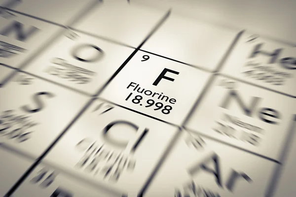 Flor kimyasal Element üzerinde odaklanmak