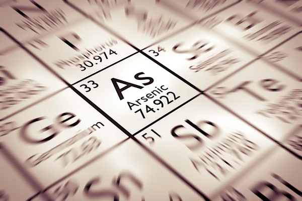 Focus on Arsenic Chemical Element — Stock Photo, Image