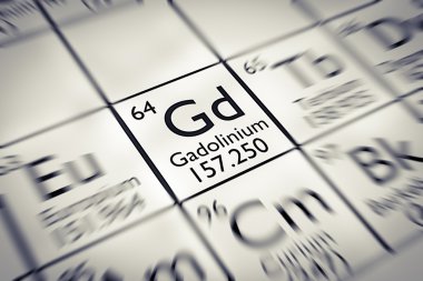 Nadir toprak gadolinyum kimyasal Element üzerinde odaklanmak