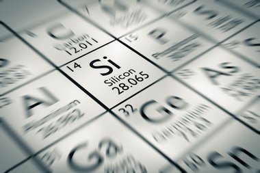 Silikon kimyasal element üzerinde odaklanmak