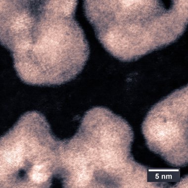 Transmisyon elektron mikroskobu görüntüleri polycrystals