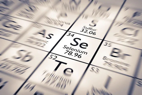 Focus on Selenium Chemical Element. — Stock Photo, Image