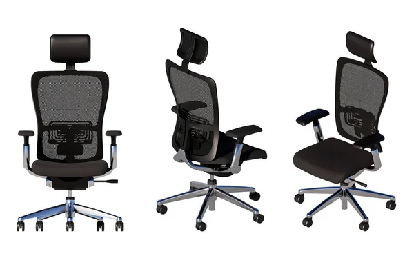 Parlak siyah ergonomik ofis koltuğu, solunabilir ağ arkası, ayarlanabilir başlık ve sağlam metal tabanlı, konfor ve modern çalışma alanı işlevselliği için tasarlanmış..