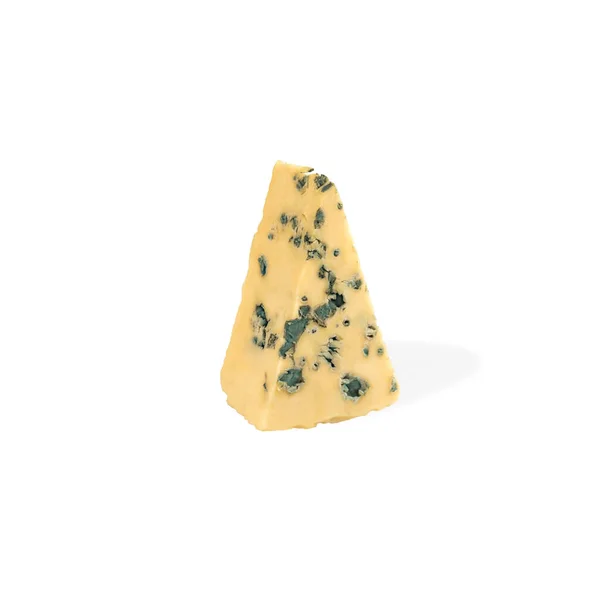 Pieza Triangular Queso Con Molde Queso Azul Cuña Queso Azul —  Fotos de Stock