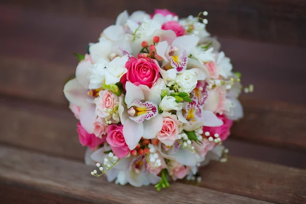 Il bouquet della sposa Fotografia Stock