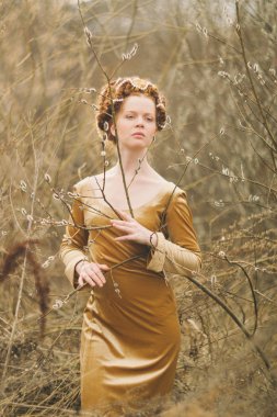 Kukum bir kızla portresi