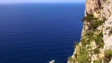 Mallorca Adası etrafında derin mavi su