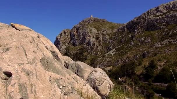 Hermosas montañas de la Isla de Mallorca — Vídeos de Stock