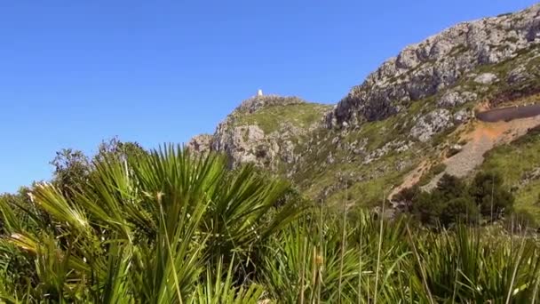 Mallorca szigetének hegyei — Stock videók