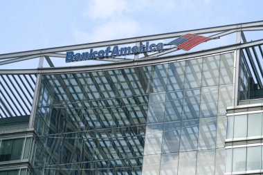 Bank of America Canary Wharf adlı - Londra/İngiltere 23 Şubat 2016 bina
