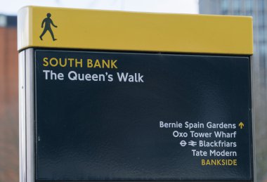 Güney 22 Şubat 2016 - Queens yürüyüş Londra - banka