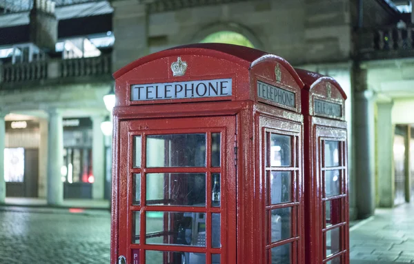 Telephone Booth at Covent Garden by night  - LONDON/ENGLAND  FEBRUARY 23, 2016