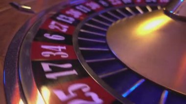 Perspektif Görünümü bir Casino rulet tekerleği üzerinde kapat