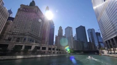 Chicago River Cruise geniş atış açısı