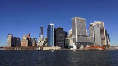 Manhattan Skyline finansal bölge Manhattan Downtown