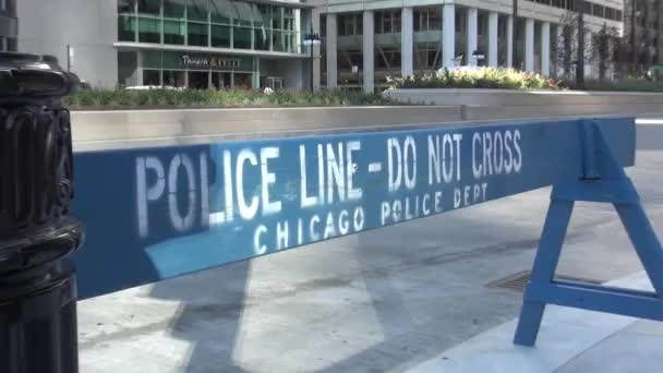 Police Line  do not cross — Stock Video
