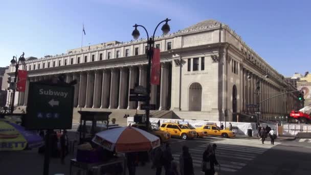 Ηνωμένες Πολιτείες ταχυδρομείο Μανχάταν της Νέας Υόρκης — Αρχείο Βίντεο