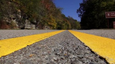 Natchez izleme Parkway uzun yalnız yol