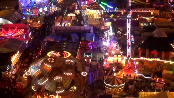 Aerial view, Oktoberfest, Octoberfest, fair, — Stock Video