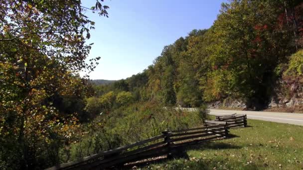 Geweldige natuur op Natchez Trace — Stockvideo