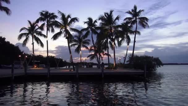 Splendida spiaggia da sogno nel paradiso serale grande cielo — Video Stock