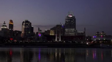 Cincinnati manzarası muhteşem manzarası kadeh akşam