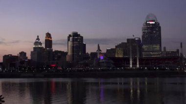 Cincinnati manzarası muhteşem manzarası kadeh akşam