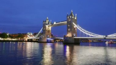 hızlandırılmış Tower Bridge Londra 4 k