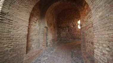 Malaga'da Alcazaba cazibe eski sokak