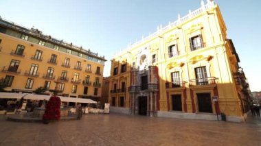 Malaga şehir merkezinde güzel kare
