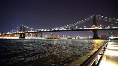 Gece - Manhattan, New York/ABD 25 Nisan 2015 tarafından güzel Manhattan Köprüsü