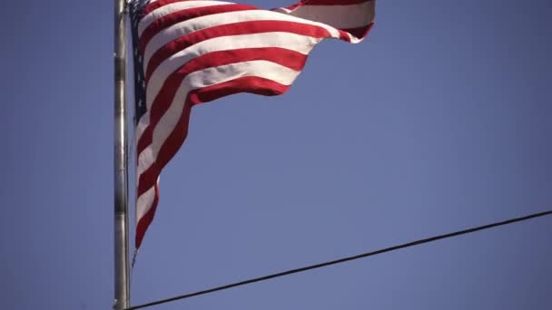 Αμερικανική σημαία - Λας Βέγκας, Νεβάδα/ΗΠΑ — Αρχείο Βίντεο